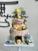 Dhea Niravya's 2-Tier Full Fondant Animal Cake