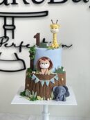 Mateen's 2-Tier Full Fondant Animal Cake