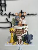 Custom Human Figurine and Animal Cake