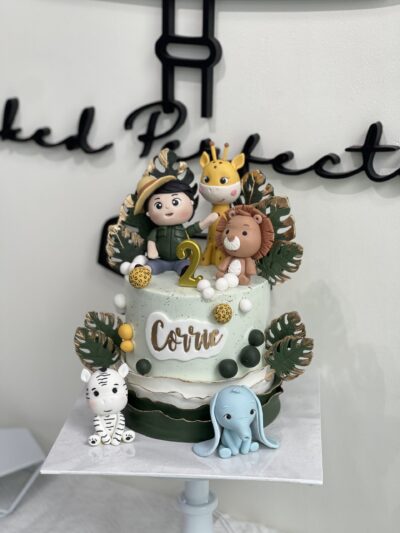 Corrie's Baby Boy and Animal Cake