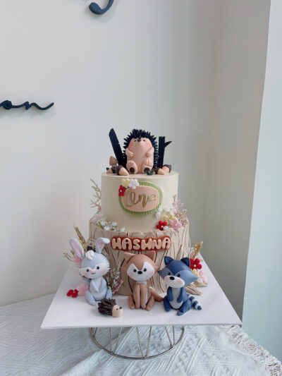 Hashna's 2-Tier Animal Cake