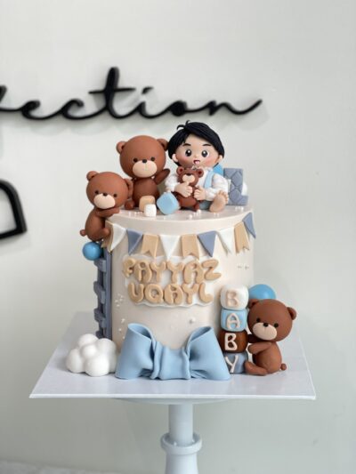 Fayyaz Uqayl's Bear and Baby Boy Cake