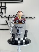 Farouq's Baby Boy Sitting in Car Cake