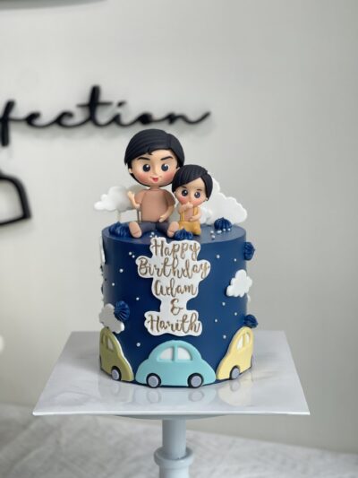 Adam & Harith's Custom Human Figurine Cake