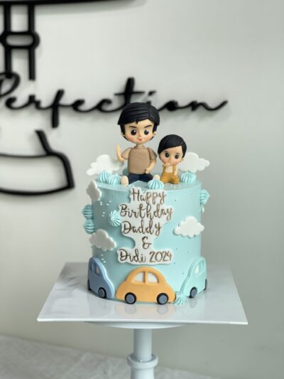 Daddy & Didi's Custom Human Figurine Cake