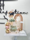 Hana Nayla's Rainbow and Baby Girl Cake