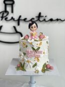 Maryam Eeman's Baby Girl on Flower Cake
