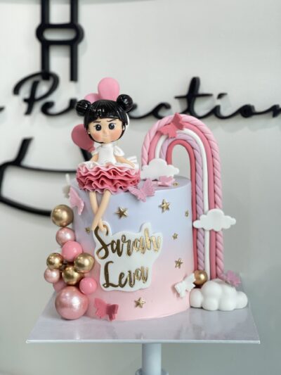 Sarah Leia's Rainbow and Baby Girl Cake