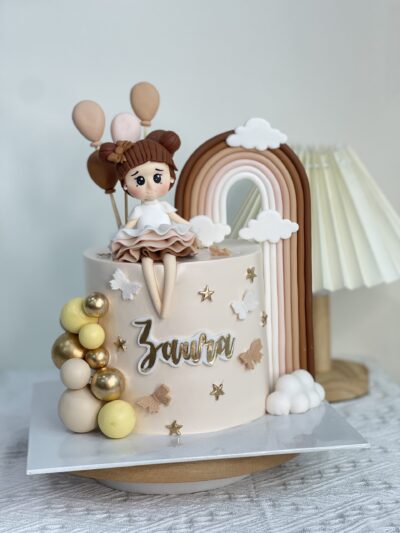 Zaura's Rainbow and Baby Girl Cake