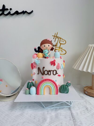 Nara's Rainbow and Baby Girl Cake