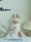 Ariel's 2-Tier Bear and Baby Girl Cake