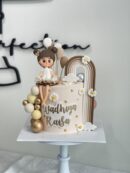 Wadhiya Raisa's Baby Girl and Rainbow Cake