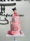 Baby Adel's 2-Tier Baby Girl Cake