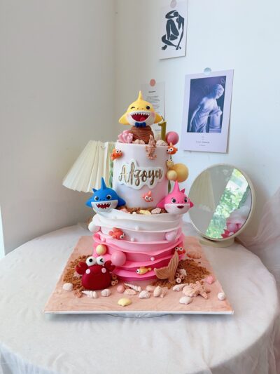 Afzoya's 2-Tier Baby Shark Cake