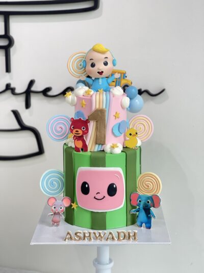 Ashwadh's 2-Tier Cocomenlon Cake