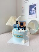 Ethan's Train Vehicle Cake