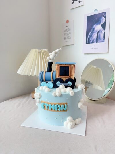 Ethan's Train Vehicle Cake