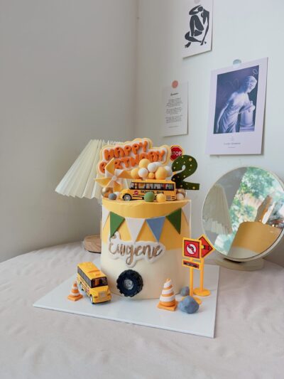 Eugene's School Bus Vehicle Cake