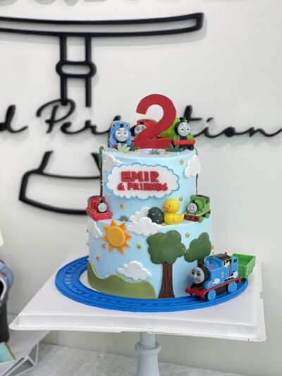 Emir's 2-Tier Thomas and Friends Cake