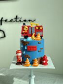 Hayyan Saif's Fireman & Firetruck Cake