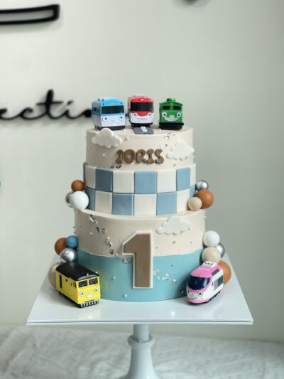 Idris's 2-Tier Titipo Titipo Train Cake