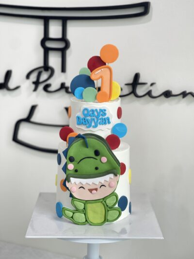 Qays Dayyan's 2-Tier 2D Dinosaur Cake