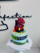 Luth Adli's Dinotrux Dinosaur Cake