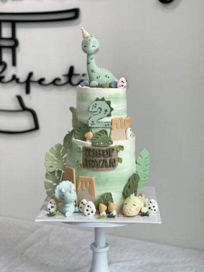 Yusuf Aryan's 2-Tier Dinosaur Cake