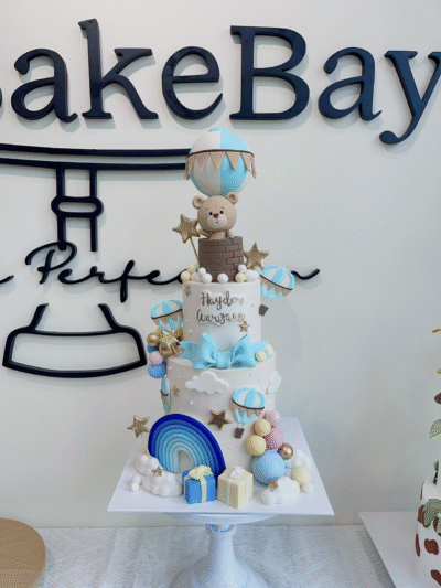 Hayder Aarzaan 2-Tier Bear in Hot Air Balloon Cake