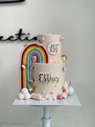 Esther's 2-Tier Rainbow Cake