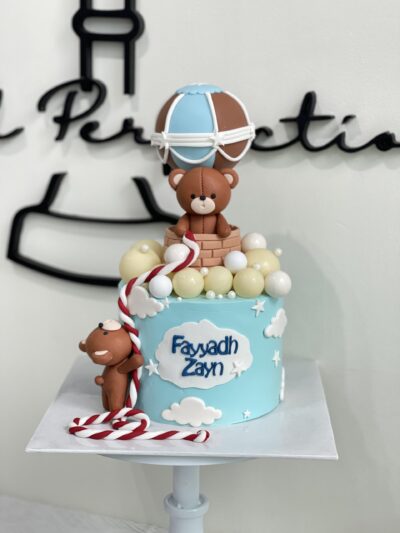 Fayyadh Zayn's Bear in Hot Air Balloon Cake