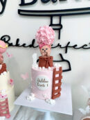 Dahlia's Bear in Flower Hot Air Balloon Cake