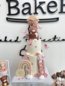 Zihan's 2-Tier Bear in Hot Air Balloon Cake