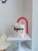 Jasmine's Rainbow and Flower Cake