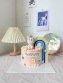 Maryam's Unicorn and Rainbow Cake