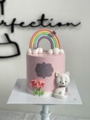 Irsa Aydeena's Cat and Rainbow Cake