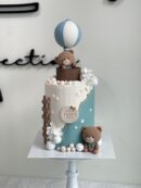 Ariz's Bear in Hot Air Balloon Cake
