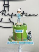 Custom Human Figurine and Golf Cake