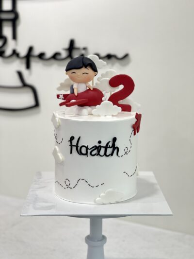 Harith's Baby Boy on Airplane Cake
