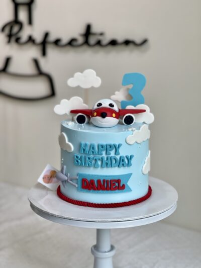 Daniel's Red Airplane Cake