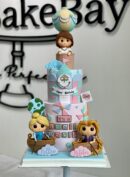 2-Tier Disney Theme Hot Air Balloon Cake