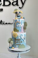 2-Tier Full Fondant Power Puff Cake