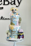 2-Tier Full Fondant Power Puff and Mojojo Cake