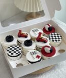 2D Racing Car Cupcake