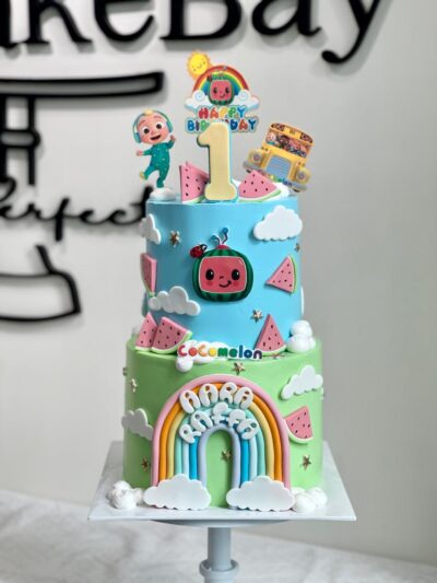 Aara Raffa's 2 Tier Cocomelon Cake