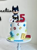 Abbas's Batman on Alphabet Cake