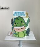 Affan Harith's 2D Dinosaur Costume Baby Cake