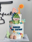 Ahamd Ali Zafran's 2-Tier 2D Dinosaur Costume Baby Cake