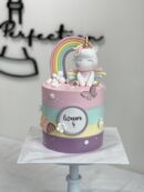 Aireen's Unicorn and Rainbow Cake