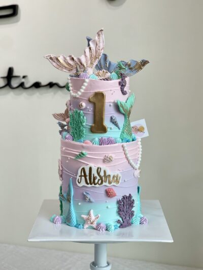 Alesha's 2-Tier Mermaid Cake